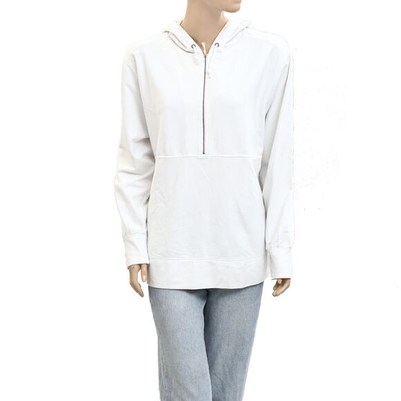 Lilly Pulitzer Lora Sweatshirt Hoodie Top Resort White Oversized S NWD 278838 - Picture 10 of 14